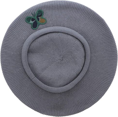 100% Cotton Beret French Ladies Hat with Army Butterfly Applique in Saudi Arabia