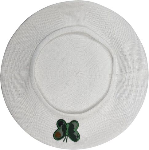 100% Cotton Beret French Ladies Hat with Army Butterfly Applique in Saudi Arabia