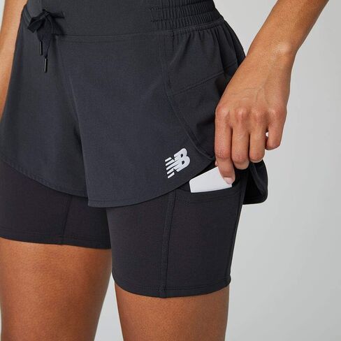 New Balance Women's Impact Run 2 in 1 Short 20 in Saudi Arabia