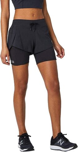 New Balance Women's Impact Run 2 in 1 Short 20 in Saudi Arabia