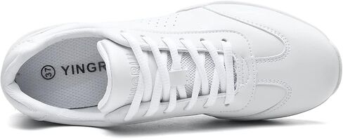 ZVC Cheer Shoes Girls White Cheerleading Shoes for Women Cheer Sneakers Youth Kids in Kuwait