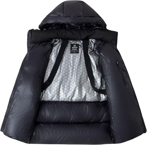wantdo Men's Winter Coats Puffer Parka Jacket Warm Windproof Coat with Hood in Saudi Arabia