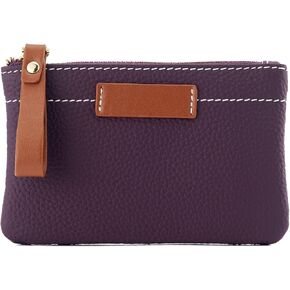 ZOOEASS محفظة نسائية للعملات المعدنية الحقيبة المرأة جلد طبيعي جيب تغيير حامل بطاقة صغيرة كليب المحفظة مع سلسلة المفاتيح السوار (الأخضر) in Kuwait