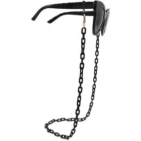 ميلك + ساس سلاسل الكمامة، حزام سلسلة النظارات، حامل النظارات الشمسية، حامل النظارات الشمسية للنساء، مقاس S، لون اسود in Kuwait