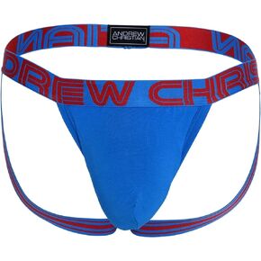 Andrew Christian Almost Naked Bamboo Jock, Electric Blue, Large in Saudi Arabia