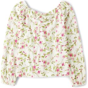 The Children's Place Girls' Long Sleeve Smocked Peplum Top, Bunnys Tail in Kuwait