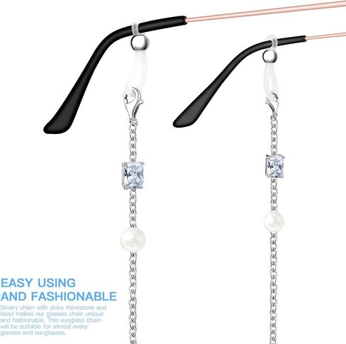 YINHEXI Glasses Strap, Sunglasses Glasses Strap And Mask Lanyard, Ring Holder Necklace Eyeglasses Strap Glasses And Eyeglass Chain for Women, Eyeglass Chains for Women Stylish Glasses Holder in Kuwait