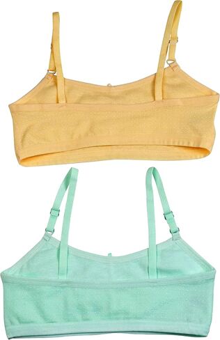 ToBeInStyle Girls' Pack of 6 Wire-Free Cotton Training Bra with Polka Dot Print in Saudi Arabia