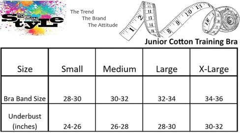 ToBeInStyle Girls' Pack of 6 Wire-Free Cotton Training Bra with Polka Dot Print in Saudi Arabia