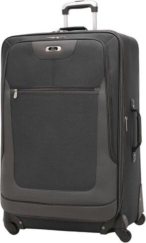 Skyway Epic Softside 4-Wheel Luggage Spinner Collection (Black, 2-Piece Set (20/24)) in Saudi Arabia