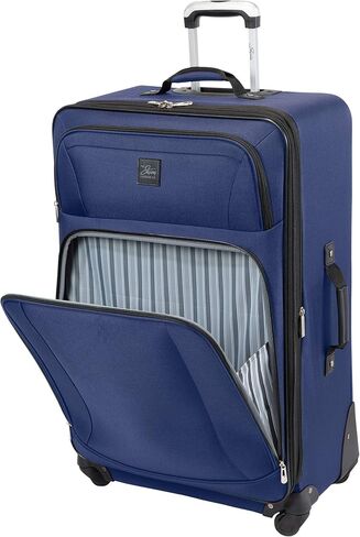 Skyway Epic Softside 4-Wheel Luggage Spinner Collection (Black, 2-Piece Set (20/24)) in Saudi Arabia