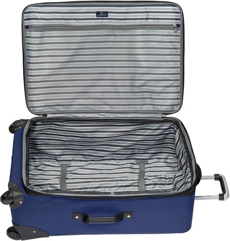 Skyway Epic Softside 4-Wheel Luggage Spinner Collection (Black, 2-Piece Set (20/24)) in Saudi Arabia