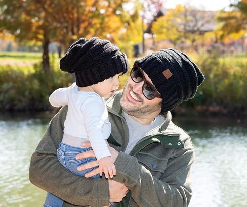 Funky Junque Knit Beanie Hat for Kids Baby Oversized Chunky Winter Slouchy Hats Ski Cap Boys Girls in Saudi Arabia
