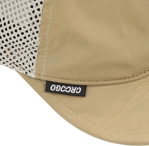 Croogo Breathable Short Brim Baseball Cap Mesh Trucker Hat Soft Flat Bill Dad Hats Lightweight Ultra Thin Sport Sun Cap in Saudi Arabia