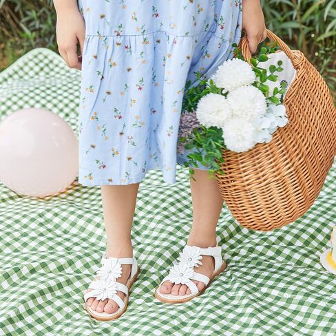 Kiderence Toddler Girls Sandals Little Girls Kids Summer Shoes Toddler Sandals in Saudi Arabia