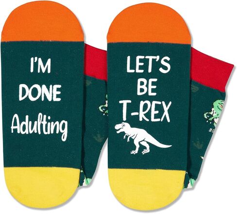 Zmart 2024 Funny Socks for Women Dinosaur Socks Women Dinosaur Socks Men, Dinosaur Gifts for Women Dinosaur Gifts for Boys Dino Gifts in Saudi Arabia