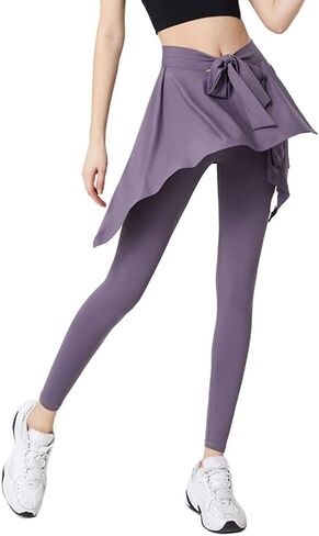 سروال ZffXH للتنس واليوجا بتنورة مع تنورة نسائية نشطة من Skort Athletic Golf Skapri Dance Pants in Kuwait