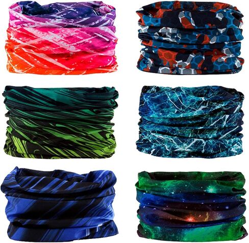 عصابة رأس واسعة للاستخدام الخارجي من LOTUYACY، وشاح للرقبة مقاوم للرياح واقٍ من الشمس وجيد التهوية للرجال والنساء، أغطية رأس متعددة الوظائف in Kuwait