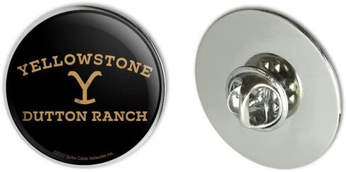 Yellowstone TV Show Dutton Ranch Metal 1.1" Tie Tack Hat Lapel Pin Pinback, Multicolored in Saudi Arabia