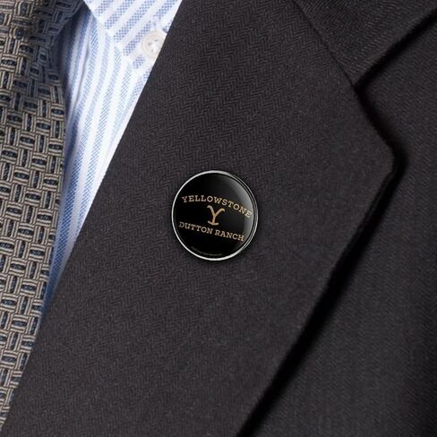 Yellowstone TV Show Dutton Ranch Metal 1.1" Tie Tack Hat Lapel Pin Pinback, Multicolored in Saudi Arabia