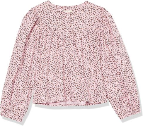 Amazon Aware بلوزة أنثوية بأكمام منتفخة من مزيج القطن للفتيات in Kuwait