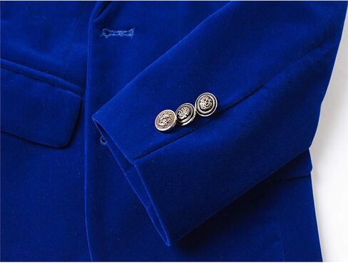 Lycody Boys Velvet Blazer Kid Toddler Tuxedo Suit Jacket in Saudi Arabia