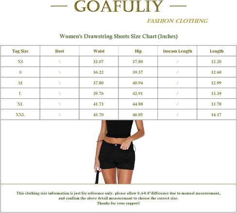 Goafuliy Low Waist Shorts Y2K, Summer Casual Baggy Trendy Drawstring Cargo Shorts Women with Four Pockets in Saudi Arabia