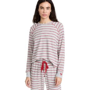 PJ Salvage Women's Loungewear Frosted Fairisle Long Sleeve Top in Saudi Arabia