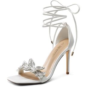 DREAM PAIRS بأربطة بكعب عالٍ بكعب ستيليتو للنساء Strappy Gladiator مثير مفتوح بمقدمة مربعة كعوب أنيقة بكعب أنيق لحفلات الزفاف وأحذية الصنادل in Kuwait