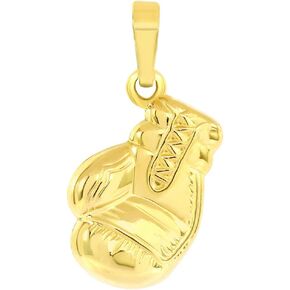 Jewelry America High Polish 14k Gold 3D Single Boxing Glove Charm Sports Pendant