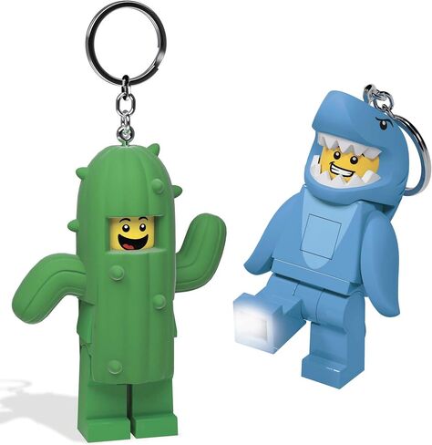 LEGO Shark Suit Guy & Cactus Boy Keychain Light Bundle in Saudi Arabia