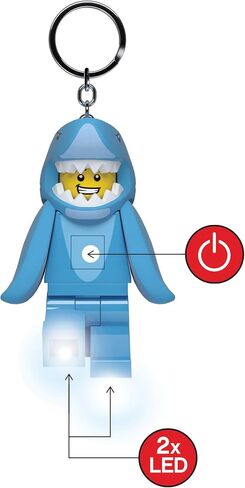 LEGO Shark Suit Guy & Cactus Boy Keychain Light Bundle in Saudi Arabia