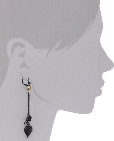 Betsey Johnson Heart/Bow Drop Earrings in Saudi Arabia