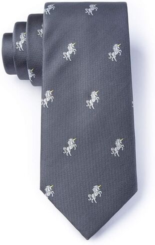 Men's Hipster Microfiber Unicorns Mystical Tie Necktie in Saudi Arabia