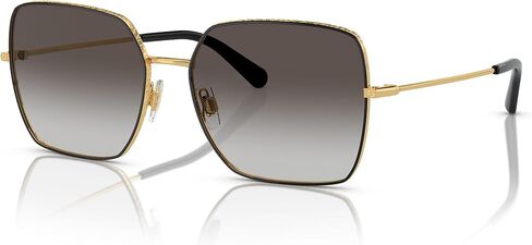 Dolce & Gabbana DG2242-13348G Sunglasses Black Gold/Grey Gradient 57mm in Saudi Arabia