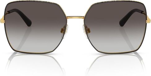 Dolce & Gabbana DG2242-13348G Sunglasses Black Gold/Grey Gradient 57mm in Saudi Arabia