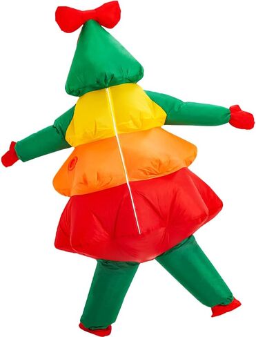 زي KOOY القابل للنفخ، أزياء عيد الميلاد للبالغين، زي عيد الميلاد القابل للنفخ للنساء/الرجال/البالغين، بدلة شخصية عيد الميلاد المنفوخة، زي شجرة عيد الميلاد لقضاء العطلات من أجل زي الحفلات التنكرية in Kuwait