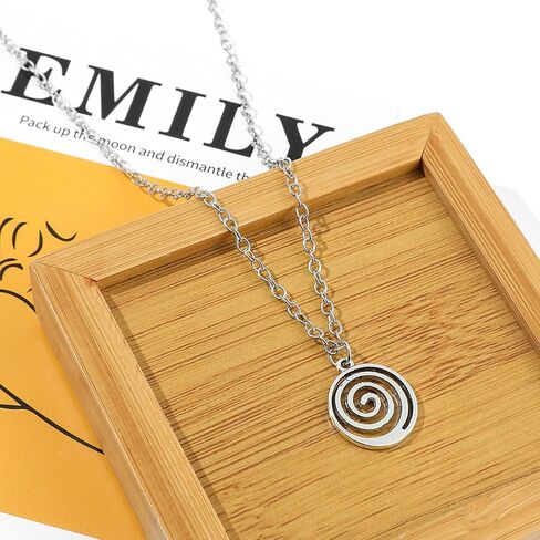 هايكسيت في سي جي مجموعة قلادات هيبي بدلاية على شكل نجمة وقلادة على شكل نجمة للنساء، قلادة حلزونية للنساء، قلادات بانك للنساء، مجوهرات عصرية هدية للنساء والفتيات in Kuwait