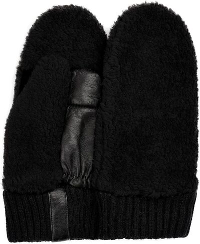 Surblue Winter Women Mittens Lamb Fleece Wool Glover with Non-slip Plam Patch in Saudi Arabia