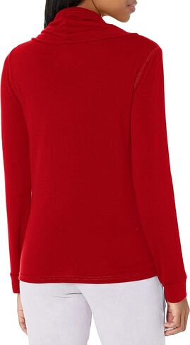 Disney Villains Heart Queen Women's Cowl Neck Long Sleeve Knit Top in Saudi Arabia
