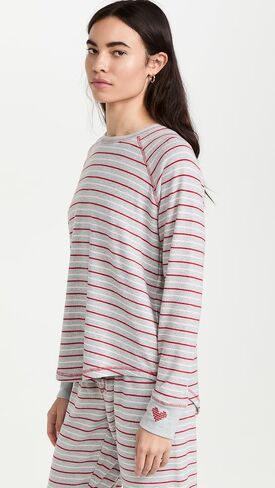 PJ Salvage Women's Loungewear Frosted Fairisle Long Sleeve Top in Saudi Arabia