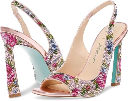 Betsey Johnson Women's Mina Peep-Toe Slingback Heeled Sandals in Saudi Arabia