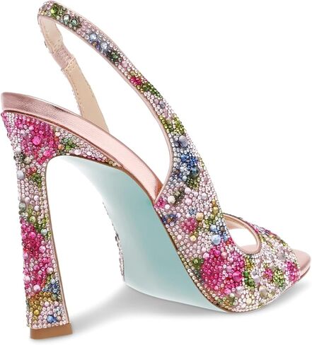 Betsey Johnson Women's Mina Peep-Toe Slingback Heeled Sandals in Saudi Arabia