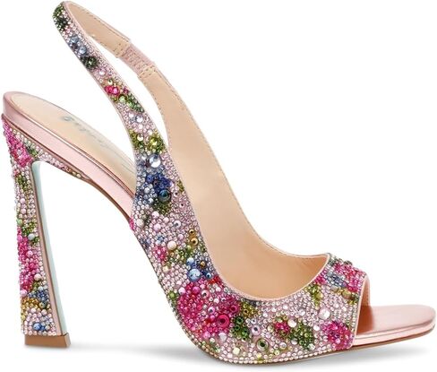 Betsey Johnson Women's Mina Peep-Toe Slingback Heeled Sandals in Saudi Arabia