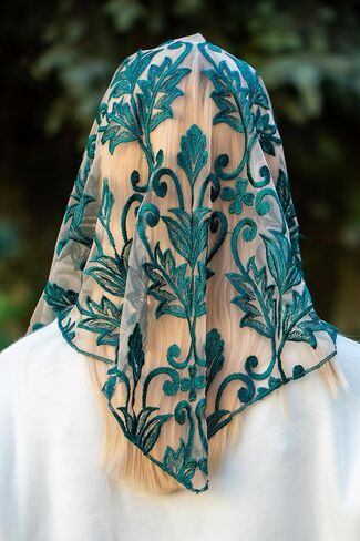 Maria Veils Catholic Mantilla Mass Infinity Veil Church Lace Veil Spanish Chapel Mass Head Covering Veil Long in Saudi Arabia