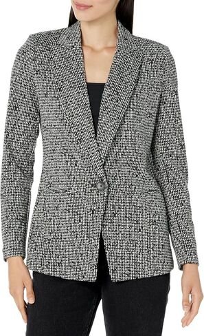 NIC+ZOE Women's Petite Etched Tweed Knit Blazer in Saudi Arabia