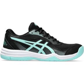 ASICS Women's Upcourt 5 Indoor Sport Shoe, 11, Black/Illuminate Mint