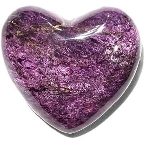 Starborn polished Purpurite Heart, size 22mm, 1 piece in Saudi Arabia
