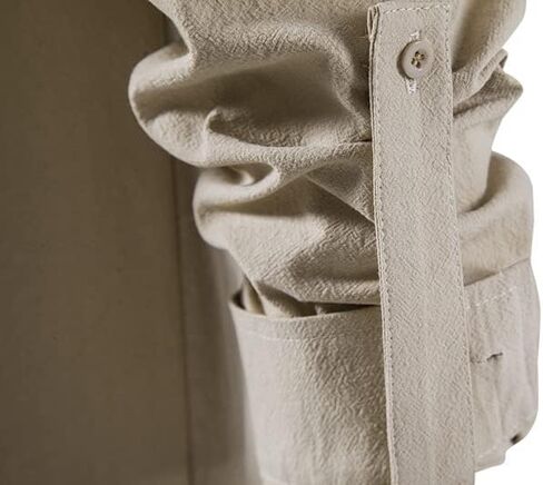 قمصان Kinstell للرجال ذات طراز ريترو بأربطة وأكمام طويلة لأزياء الهالوين في القرون الوسطى من القطن المطابق للفايكنج هيبي in Kuwait