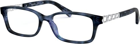 Coach HC6148 Prescription Eyewear Frames, Blue Tortoise/Demo Lens, 52 mm in Saudi Arabia